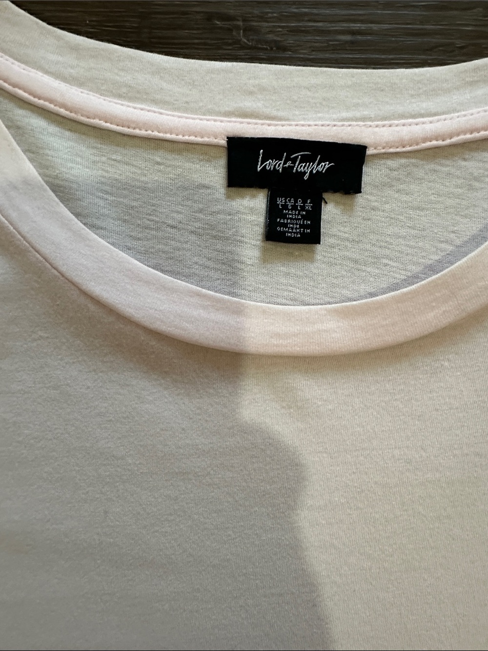 Daily Ritual Pale Pink Short Sleeve Ruffle-Hem Tee - Picture 2 of 4
